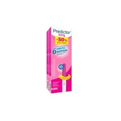 Predictor Promo (-50% On 2nd Product) Early Pregnancy Test Pregnancy Diagnosis 6 Days Early 1 piece