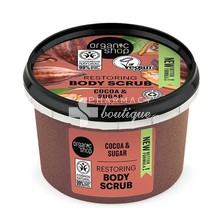Organic Shop Restoring Body Scrub Cocoa & Sugar - Scrub Σώματος, 250ml