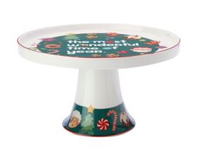 Maxwell & Williams Πιατέλα Με Πόδι 20cm Κόκκινη Kasey Rainbow Sparkly Season από Πορσελάνη Σε Συσκευασία Δώρου