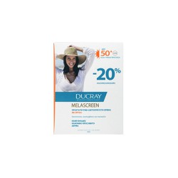 Ducray Promo (-20% Special Offer) Duo Melascreen SPF50+ Λεπτόρρευστη Αντηλιακή Κρέμα Κατά Των Κηλίδων 2x50ml