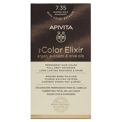 Apivita My Color Elixir 7.35 Βαφή Μαλλιών Ξανθό Με