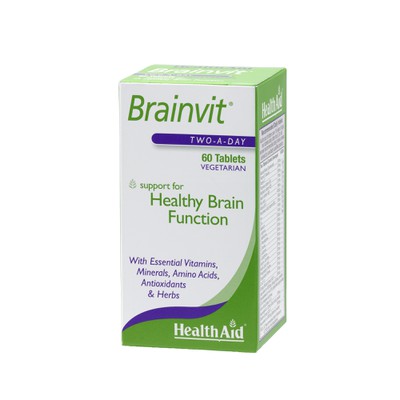 HEALTH AID Brainvit Συμπλήρωμα Διατροφής Για Την Ενίσχυση Της Μνήμης x60 Δισκία