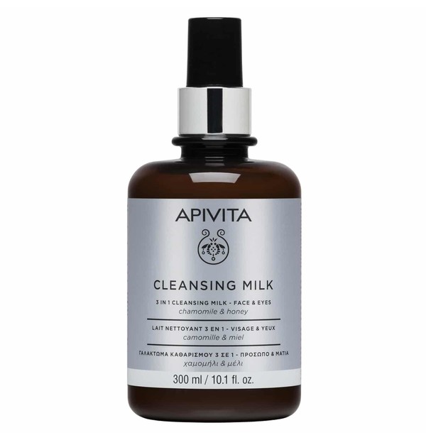 Cleansing Milk 3 in 1 For Face & Eyes with chamomile & honey 300ml