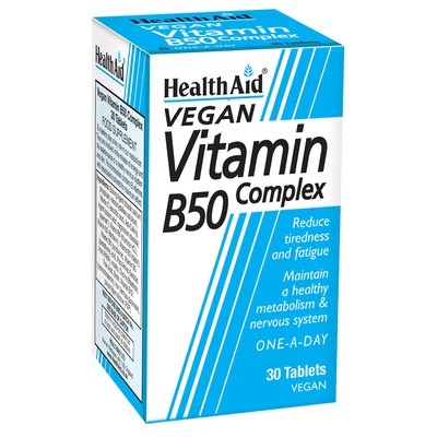 Health Aid Vitamin B50 Complex 30 ταμπλέτες