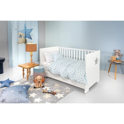 Σετ 3τμχ Βρεφικά Σεντόνια paw Ciel 115x170 guy Lar