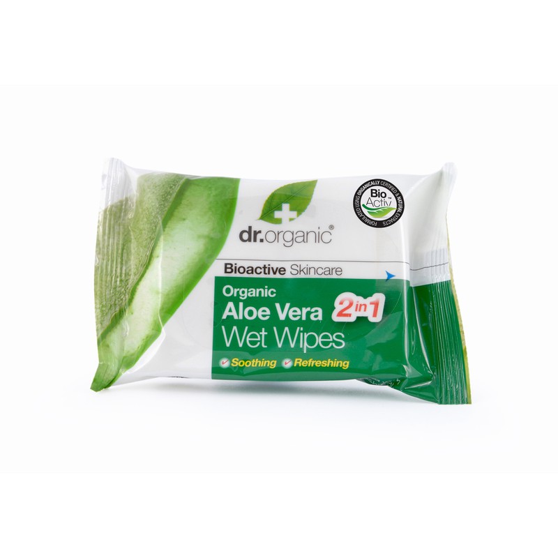 Organic Aloe Vera Wet Wipes 20s