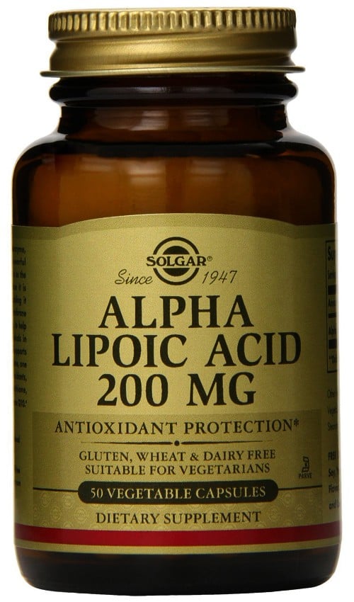 Solgar Alpha Lipoic Acid 200mg 50caps.