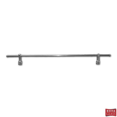 Stainless rail for shelf