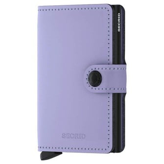 Δερμάτινο Πορτοφόλι RFID Miniwallet Matte, Lilac-B