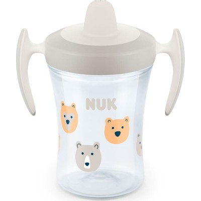*NUK Trainer Cup PP 6m+ 230ml Γκρι-Κίτρινα Αρκουδάκια