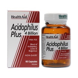 Health Aid Acidophilus Plus 4 bilion Διατήρηση της Ισορροπίας της Εντερικής Χλωρίδα 60caps