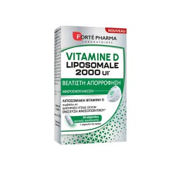 Forte Pharma Liposomale Συμπλήρωμα Διατροφής Βιταμίνης D Για Ενίσχυση Οστών Δοντιών & Ανοσοποιητοικού  2000IU  30 κάψουλες