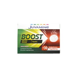 Juvamine Boost Ginseng+Taurine 30 αναβράζουσες ταμπλέτες