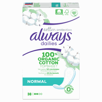 ALWAYS DAILIES COTTON PROTECTION NORMAL  38TMX