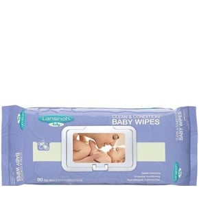 Lansinoh Cleansing & Moisturizing Baby Wipes with 