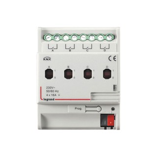 KNX Mechanism On-Off 4 Outputs Rail 16A 002680