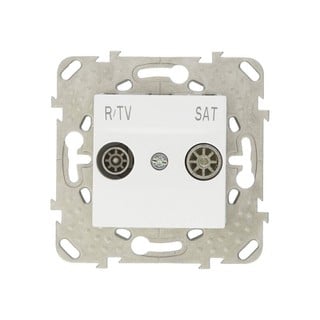 Unica Πρίζα TV/RD/SAT Απλή Λευκό MGU50.454.18ZG