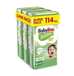 Babylino Sensitive Cotton Soft No6 (13-18 Kg) Supe