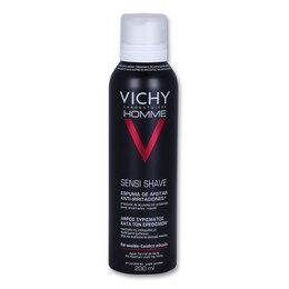 Vichy HOMME Shaving Foam Anti-irritation 200ml, Αφρός Ξυρίσματος κατά των ερεθισμών, Με ενδυναμωτική και καταπραϋντική δράση,
