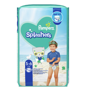 Pampers Splashers Μέγεθος 5-6 (14+kg) 10 Πάνες - Μ