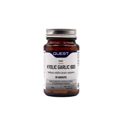 Quest Kyolic Garlic 600mg Dietary Supplement With Odorless Garlic For Strengthening The Immune System 30 Tablets