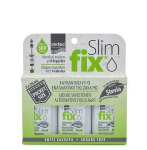Intermed Slim Fix: Υγρό Γλυκαντικό Στέβια Pocket S