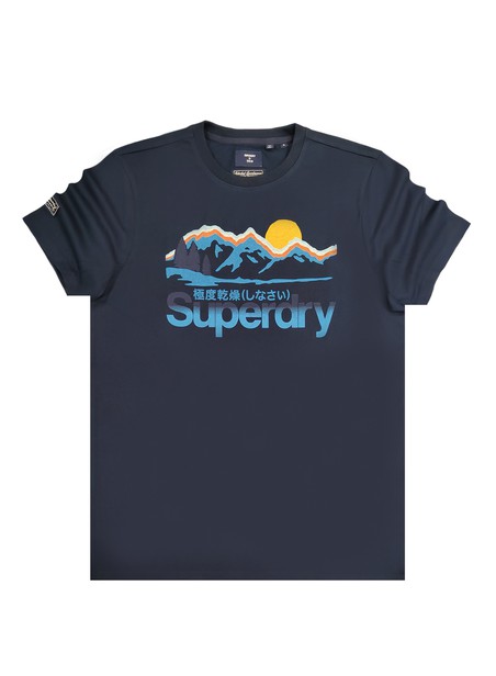 SUPERDRY PILOT MID BLUE CL GREAT OUTDOORS TEE