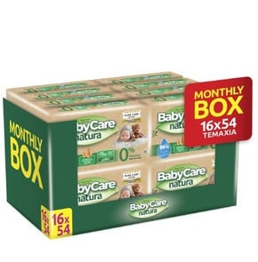 Babylino BabyCare Natura Wipes (16x54) Monthly Box