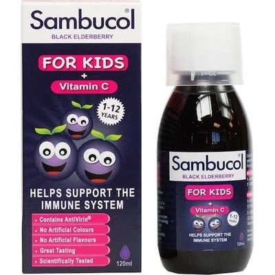 Olvos Science Sambucol Kids + Vitamin C Συμπλήρωμα