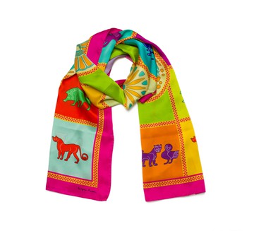 Acropolis Museum animal silk scarf -pop