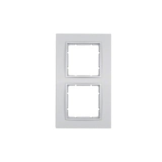Berker B.7 Frame 2 Gangs White Aluminium 10126424
