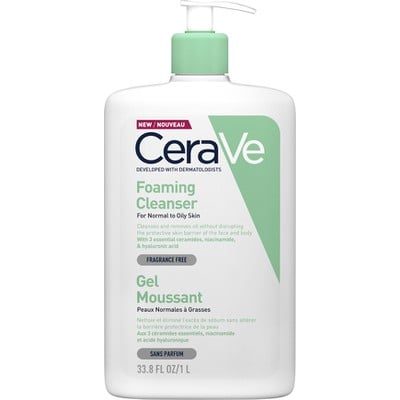 CeraVe Foaming Cleanser For Normal to Oily Skin Κα