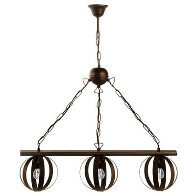 Ceiling Pendant Light 3 Lights With Small Metal Ba