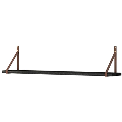 Ράφι Τοίχου Dark Χρώμα Black Stone 102x31x17cm