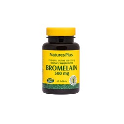 Natures Plus Bromelain 500mg Συμπλήρωμα Διατροφής Βρομελίνη Μεγάλης Ενζυματικής Ενεργότητας 60 ταμπλέτες