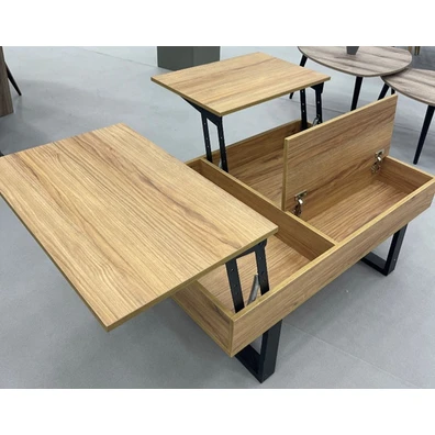 Τραπεζάκι Σαλονιού Smart 110x70cm σε Καρυδί Xρώμα