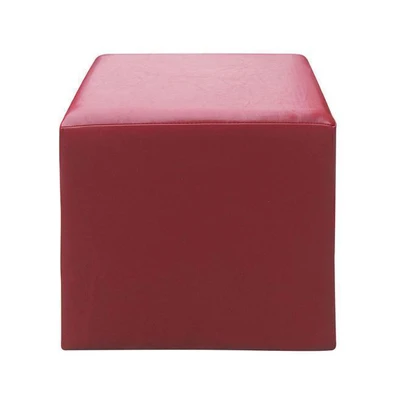 Σκαμπό Βοηθητικό PU 37x37x42cm Club Κόκκινο Ε7047,