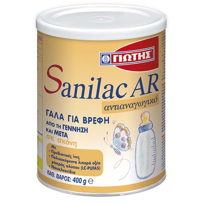 SANILAC AR Βρεφικό Γάλα Σε Σκόνη Αντιαναγωγικό Από Τη Γέννηση 400g