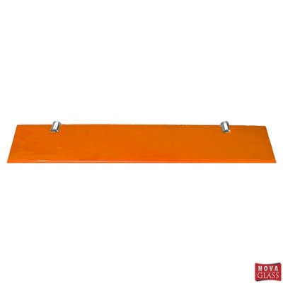 Shelf with orange Lacobel Crystal and shelves