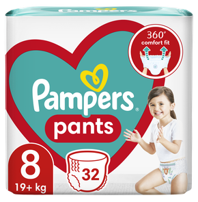 Pampers Pants Μέγεθος 8 (19kg+), 32 Πάνες - Βρακάκ