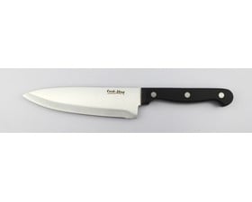 Cook-Shop Μαχαίρι του Σεφ με Μαύρη Λαβή και Ανοξείδωτη Λεπίδα 16cm