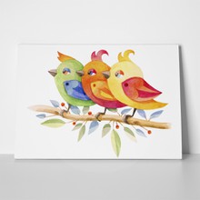 Three bird branch watercolor 442113748 a