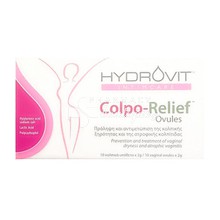 Hydrovit Intimcare Colpo-Relief Ovules - Κολπικά Υπόθετα, 10 vag. ovules