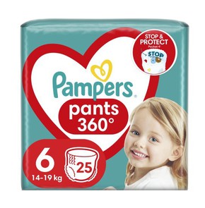 Pampers Pants Size 6 (14-19kg), 25 Pants - Diapers