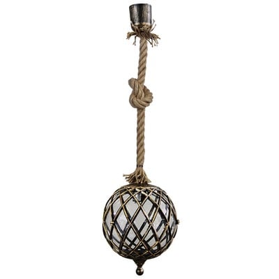 Hanging Light With Rope Bronze Plastic Ε27 Lρ-530Κ