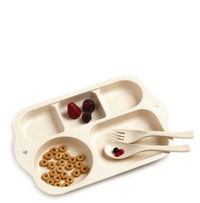 One & Only Baby Tray Food Set Beige Δίσκος Σετ Φαγ