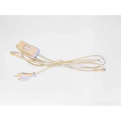 Cable With Switch Plastic Table Light White