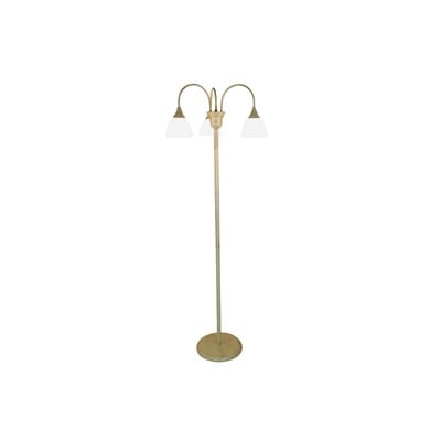 Floor Lamp1012-3F Metal Body Beige-Gold Antique Wi