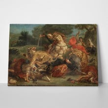 Delacroix lion hunt 2