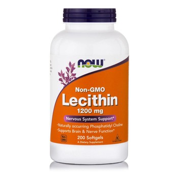 NOW FOODS  LECITHIN 1200MG 200 SOFTGELS